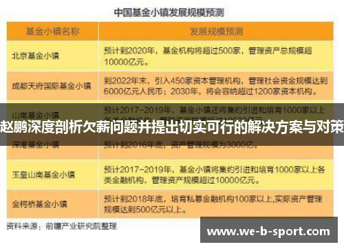 赵鹏深度剖析欠薪问题并提出切实可行的解决方案与对策 赵鹏深度剖析欠薪问题并提出切实可行的解决方案与对策